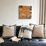 Modern Tufting Cushion Cover Black White Bowtie Pillow Case Nordic Geometric Home Back Support Pillowcase Decorations 45*45cm