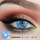 1pair Halloween Colored Contact Lenses Cosplay White Crazy Contact Lenses Anime Red Eye Lenses Blue Makeup Contact Lens
