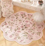 Sweet Irregular Bedroom Bedside Carpet Small Fresh Style Living Room Rugs Creative Fashion Dressing Table Floor Mats Alfombra