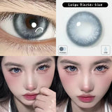 (2pcs)1Pair Myopia Color Contact Lenses for Eyes Fashion Prescription Lenses Beauty Pupils Blue Green Brown Grey Lenses