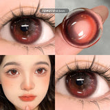 2Pieces Colored Contact Lenses Bling Pupil Beauty Cosplay Color Circle Lens Yearly Galaxy Coloured Contacts