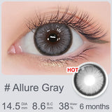 Gray Series Contact Lens For Myopia Friendly To Deep Pupils And For All Skin Tones 14.0~14.5mm 6 Months