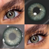 Eye Eyes Color Contacts Colored Contact Lenses Lens Small Pupil Daily Beauty Black Blue Brown 2Pcs 6 Months Half Year