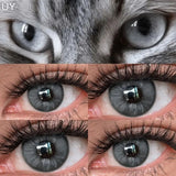 New 1 Pair Colorful Contact Lenses for Eyes Fashion Natura Gray Eye Contacts Blue Eye Lenses Green Lenses Yearly