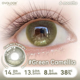2PCS Fixed-Axis Lens Half Year Mango Crush Ice Contact Lenses Glow Highlight Brown For  Makeup For Women