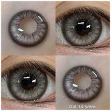 1 Pair(2pcs) Myopia Contact Lenses for Eyes Pupils Prescription Lenses With Diopters Fashion Blue Green Eye Color Lenses