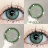 (2pcs)1Pair Myopia Color Contact Lenses for Eyes Fashion Prescription Lenses Beauty Pupils Blue Green Brown Grey Lenses