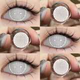 Cosplay Contact Lenses Cosmetics Blue Lens Eye Color Lenses Sharingan Halloween Makeup Red Lenses White Lenses Yellow Lens