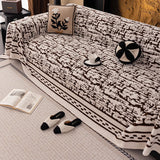Thick Velvet Sofa Cover for Autumn and Winter Jacquard Living Room Anti Slip Sofa Towel Versatile Anti Cat Scratch Home Decor