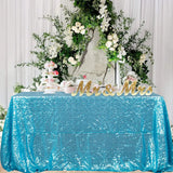 Gold Sequin Rectangle Table Cover Sparkly Fabric Table Cloth for Birthday Wedding Party Holiday Baby Shower Christmas Decoration