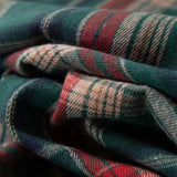 Set of 4/8/12 Christmas Plaid Placemats with Contrasting Ruffled Edges – Perfect for Christmas and Winter Parties