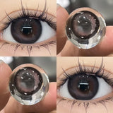 1Pair Color Contact Lens Pupils High Quality Cosmetic Blue Gray Lens Myopia Beauty Pupil Makeup Brown Eyes
