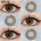 NEW Color Contact Eye Color Lenses Makeup Natural Black Lens Cosmetics Pink Eyes Lenses Woman Makeup Blue Beauty Contacts