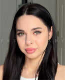 1 Pair Natural Look Green Color Contact Lenses Fresh Lady Mi22-5 Yearly Soft Contacts Beauty Eye Lens for Daily Makeup Artist