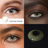 Eye Eyes Color Contacts Colored Contact Lenses Lens Natural Beauty Cosmetic Amber Daily 2Pcs 6 Months Half Year Use