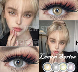 Brown Gray Color Contact Lenses for Eyes 1 Pair Beauty Pupils Lenses Eye LEMON Yearly Use Fashion Lenses Free Shipping