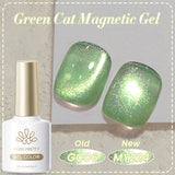 10ml Cat Magnetic Gel Sparkling Ultra Gold Glitter Soak Off UV LED Gel Nail Art Varnish Manicure Valentine's Day