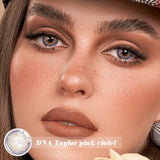 2Pcs/Pair Contact Lenses With Diopters Beauty Pupils Makeup DNA Degree Color Contact Lenses For Myopic Eyes aesthetic Lens