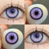 1 Pair New Colored Contacts Lenses with Myopia 0~-8.00 Degree Yearly Cosplay Cosmetic Makeup Pupils 14.5mm Blue Eye Lens
