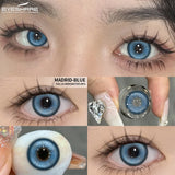 1Pair Cosplay White Color Contact Lenses Halloween Scary Contact Lenses Crazy Red Eye Makeup Lenses Black Beauty Pupils