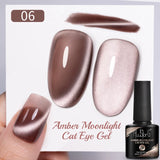 7.5ml Golden Gradient Cat Eye Nail Polish Gel Phototherapeutic Gel Soak Off Nail Magnetic Gel Polish Nail Art DlY