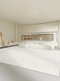 Living Room Oversized Carpet White Lines Bedroom Carpets Minimalist Stripes Home Rug Fluff Non-slip Machine Washable Rugs Tapete