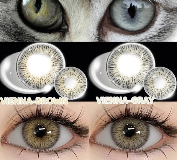 1 Pair Natural Colore Contact Lenses Color Contact Lenses for Eyes Blu ...