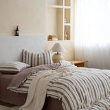 Japanese Minimalism Cotton Bedding Sets Duvet Cover Sheet Pillowcase 4in1 Underwear Bed Linens