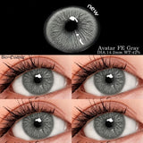 Natural Brown Colored Contact Lenses 14.5mm Big Eyes Glass Pupil Gray Lens Blue Eye Lenses for Daily&Party Makeup
