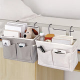 Multifunctional Bedside Sofa Hanging Storage Bag, Fabric Hanging Basket Bedside Shelves for Dormitory and Apartment Storage