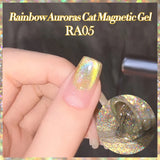 Pink Light Flow Cat Magnetic Gel Nail Polish 10ml Holographics Shining Line Magnetic Long Lasting DIY Salon Varinsh