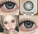1Pair Natural Colored Contact Lenses 1Pair Beauty pupillents Yearly Grey Pupils Brown Contacts New Cosmetic