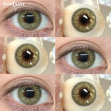 1 Pair Twilight Forest Series Colored Contact Lenses Natural Green Pupils Eyes Contact lenses Soft Contacts 14.50mm