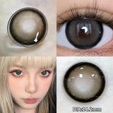 Prescription Contact Lenses Myopia Lenses with Diopters Natural Pupils Color Contact Lenses for Eyes Brown Lenses 2pcs