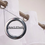 1PC simple white chiffon perforated curtains multi-layer semi transparent drapes for bedroom living room holiday decoration