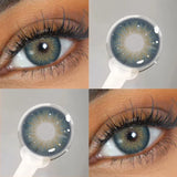 1 Pair Colored Contact Lenses with Prescription Lenses Beauty Pupils Green Contacts Circle Lens Natural Korean lenses