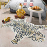 Pink Leopard Carpet Special-shaped Home Decor Rug Funny Animal Pattern Rugs Bedroom Soft Living Room Bedside Area Floor Mat