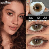 1 Pair Natural Blue Lenses Yearly Use Contact Lens Beauty Color Contact Lenses For Eyes Brown Contacts Gray Pupils Lens