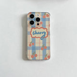 Cartoon Cherry Phone Case For iPhone 16 15 14 13 12 Pro Max Shockproof Soft Clear Cover Funda