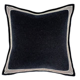 American Luxury Cotton Cushion Cover Geometric Striped Black Thickened Sofa Throw Pillow Cover Decorative Living Room Home Decor