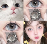 2PCS Yearly Myopia Prescription Colored Contacts Lens for Eyes Cosmetics Beauty Pupil Fast Shipping Fashion Purple