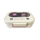 2/3 Grid Lunch Box Stainless Steel Insulated Lunch Box Student Bento Box with Cutlery Large Capacity Food Storage Container