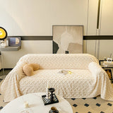 Autumn Taffeta Fleece Sofa Blanket Soft Comfortable Protective Cover for 1-4 Seater Sofas Jacquard Plush Throws Blanket
