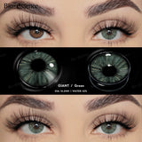 2pcs Colored Contact Lenses Gray Eye Contact Lens Green Eye Lenses Yearly Eye Makeup Beauty Lens for Dark Eyes