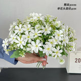 Korean Style Daisy Butterfly Flower Artificial Flowers Dried Flower Bouquet Living Room Window Wedding Greenhouse Decoration
