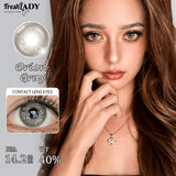1 Pair Brown Colored Contact Lenses Natural Gray Pupils Eyes Contact lenses Green Soft Contact Lenses 14.20mm