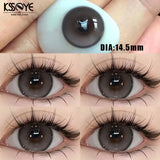 2PCS Nature Colored Contact  Lenses Brown Eyes Korea Makeup Beauty Pupil  Lens