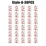 Horror Realistic Fake Bloody Wound Stitch Scar Scab Waterproof Temporary Tattoo Sticker Halloween Masquerade Prank Makeup Props