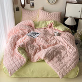 Comforter sets Bedding Set for Boys Girls Bedroom Duvet Cover Pillowcase Bedspread Simple Fashion Bed Sheet Set Bed Linens