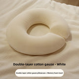 Professional Salon Use round Face Pillow Massage Bed Hole Pad Removable Cover Neck Shoulder Back Massager U-Shaped Pillow